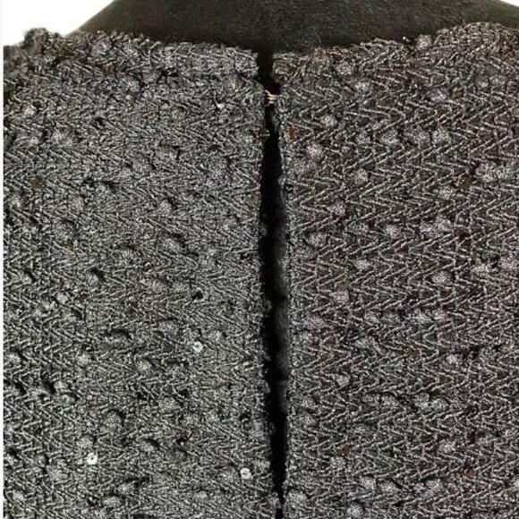 Chelsea 28 Sequin Covered Graphite Colored Top Holiday Special Occasion Med NWT - Picture 7 of 10